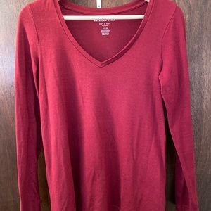 American Eagle Women’s Soft & Sexy Red Long sleeve